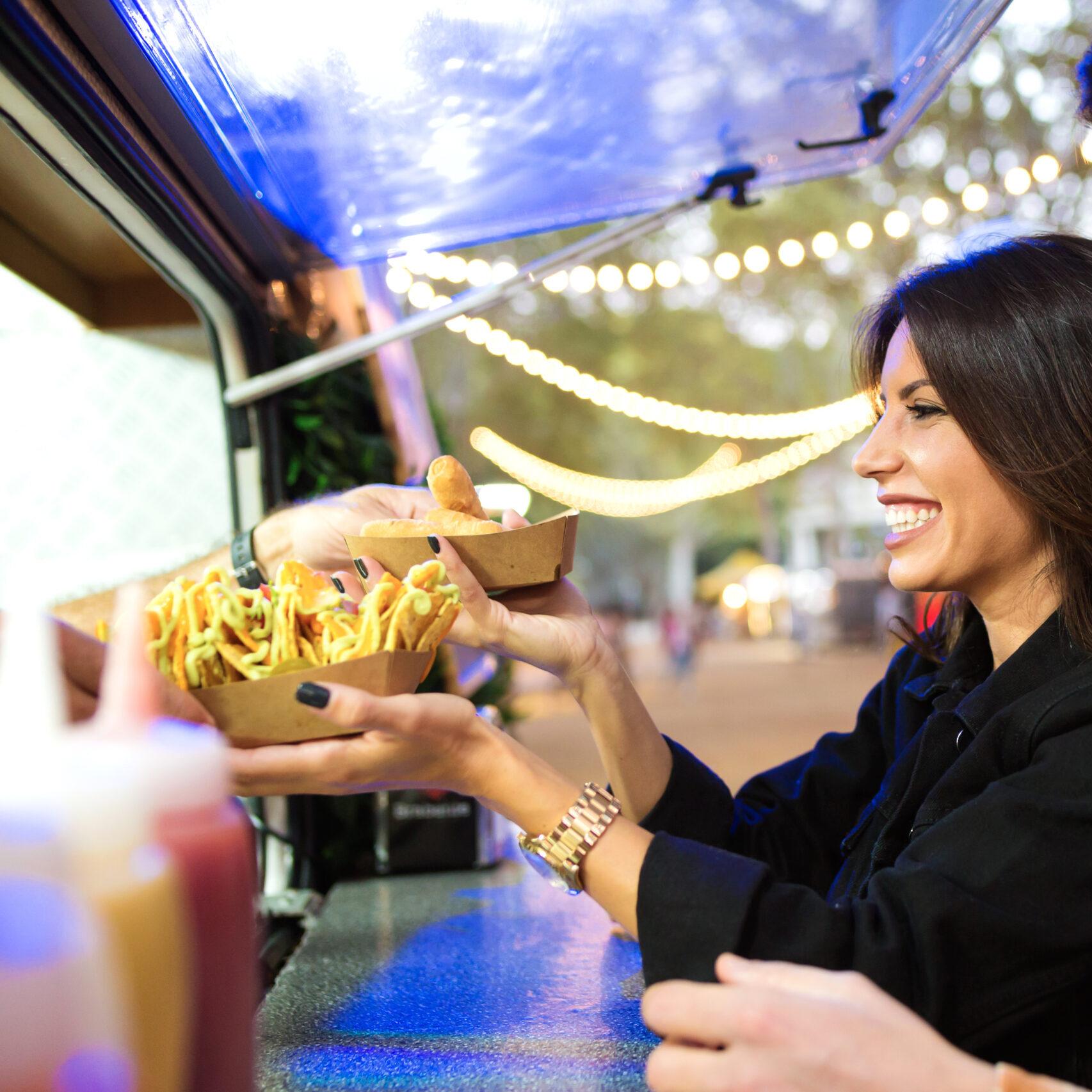 Shot,Of,Group,Of,Attractive,Young,Friends,Choosing,And,Buying