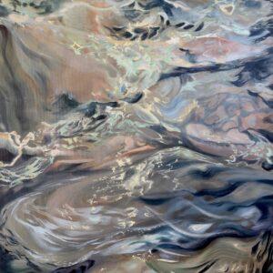 Nicole Steenhof (we are) water with skin on 2024 oil on canvas courtesy the artist.