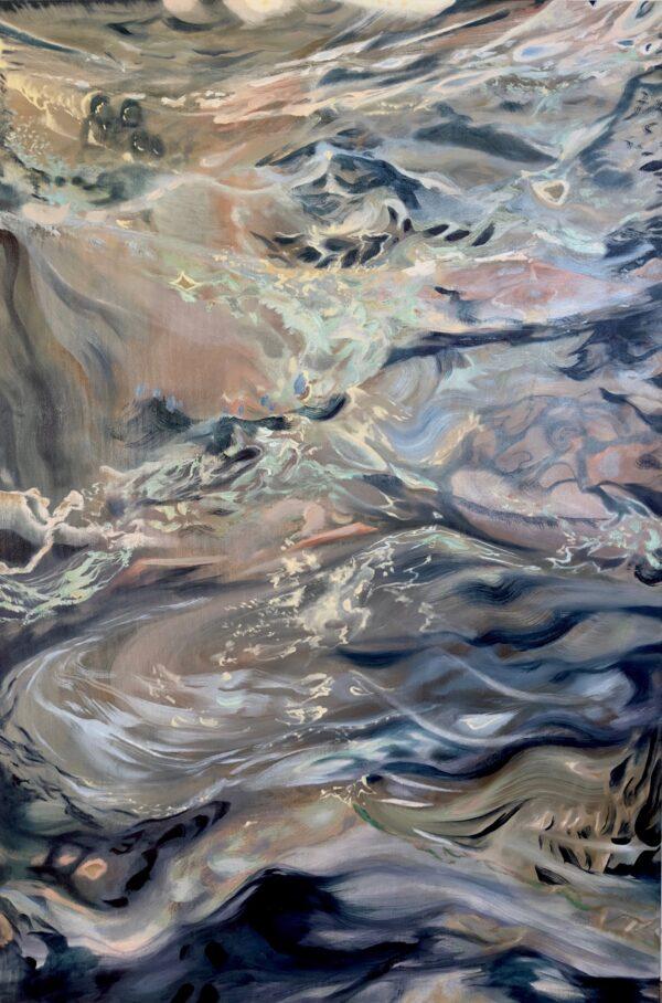 Nicole Steenhof (we are) water with skin on 2024 oil on canvas courtesy the artist.